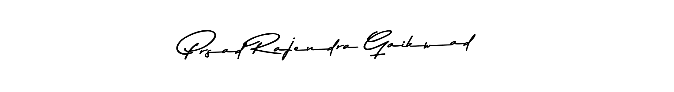 The best way (Asem Kandis PERSONAL USE) to make a short signature is to pick only two or three words in your name. The name Prsad Rajendra Gaikwad include a total of six letters. For converting this name. Prsad Rajendra Gaikwad signature style 9 images and pictures png