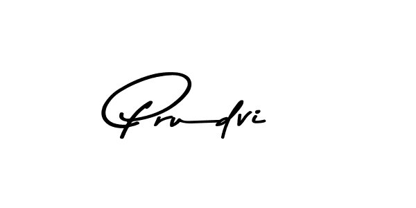 Create a beautiful signature design for name Prudvi. With this signature (Asem Kandis PERSONAL USE) fonts, you can make a handwritten signature for free. Prudvi signature style 9 images and pictures png