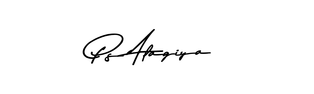 Design your own signature with our free online signature maker. With this signature software, you can create a handwritten (Asem Kandis PERSONAL USE) signature for name Ps Alagiya. Ps Alagiya signature style 9 images and pictures png