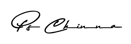 How to make Ps Chinna signature? Asem Kandis PERSONAL USE is a professional autograph style. Create handwritten signature for Ps Chinna name. Ps Chinna signature style 9 images and pictures png