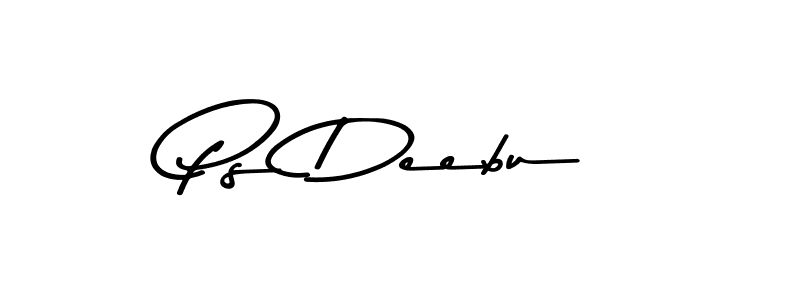 Use a signature maker to create a handwritten signature online. With this signature software, you can design (Asem Kandis PERSONAL USE) your own signature for name Ps Deebu. Ps Deebu signature style 9 images and pictures png