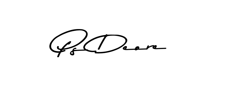 Design your own signature with our free online signature maker. With this signature software, you can create a handwritten (Asem Kandis PERSONAL USE) signature for name Ps Deore. Ps Deore signature style 9 images and pictures png