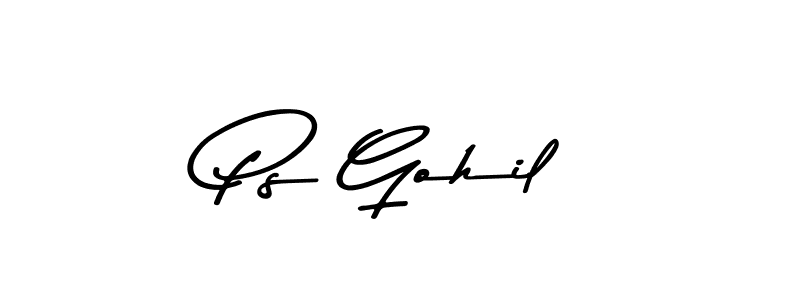 The best way (Asem Kandis PERSONAL USE) to make a short signature is to pick only two or three words in your name. The name Ps Gohil include a total of six letters. For converting this name. Ps Gohil signature style 9 images and pictures png