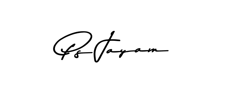 Ps Jayam stylish signature style. Best Handwritten Sign (Asem Kandis PERSONAL USE) for my name. Handwritten Signature Collection Ideas for my name Ps Jayam. Ps Jayam signature style 9 images and pictures png