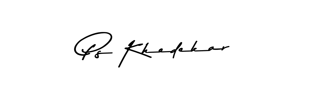 Use a signature maker to create a handwritten signature online. With this signature software, you can design (Asem Kandis PERSONAL USE) your own signature for name Ps Khedekar. Ps Khedekar signature style 9 images and pictures png