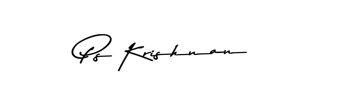 Similarly Asem Kandis PERSONAL USE is the best handwritten signature design. Signature creator online .You can use it as an online autograph creator for name Ps Krishnan. Ps Krishnan signature style 9 images and pictures png