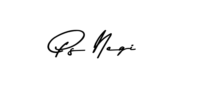 Create a beautiful signature design for name Ps Negi. With this signature (Asem Kandis PERSONAL USE) fonts, you can make a handwritten signature for free. Ps Negi signature style 9 images and pictures png