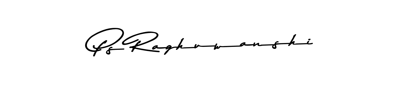 Create a beautiful signature design for name Ps Raghuwanshi. With this signature (Asem Kandis PERSONAL USE) fonts, you can make a handwritten signature for free. Ps Raghuwanshi signature style 9 images and pictures png