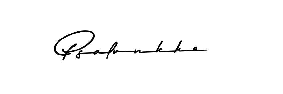 How to Draw Psalunkhe signature style? Asem Kandis PERSONAL USE is a latest design signature styles for name Psalunkhe. Psalunkhe signature style 9 images and pictures png