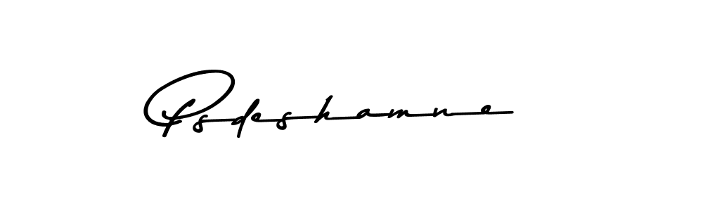Similarly Asem Kandis PERSONAL USE is the best handwritten signature design. Signature creator online .You can use it as an online autograph creator for name Psdeshamne. Psdeshamne signature style 9 images and pictures png