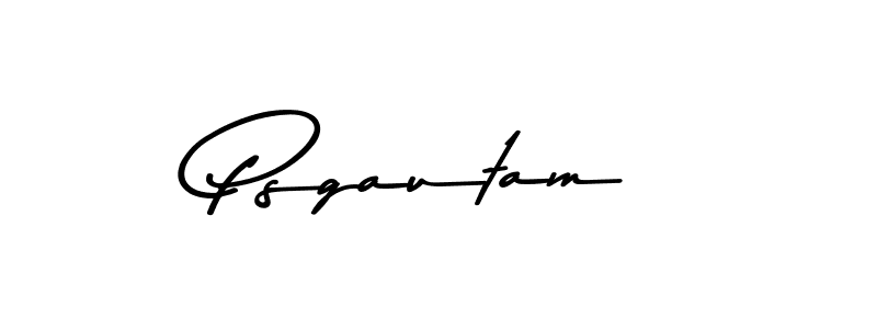 How to make Psgautam signature? Asem Kandis PERSONAL USE is a professional autograph style. Create handwritten signature for Psgautam name. Psgautam signature style 9 images and pictures png