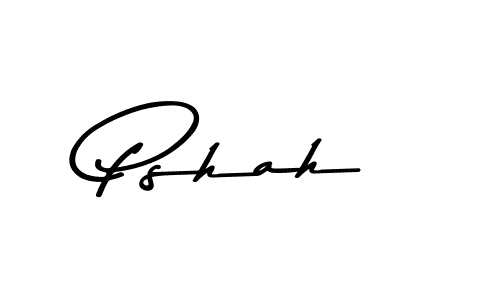 Similarly Asem Kandis PERSONAL USE is the best handwritten signature design. Signature creator online .You can use it as an online autograph creator for name Pshah. Pshah signature style 9 images and pictures png