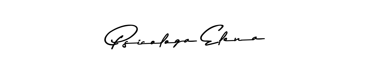 Make a beautiful signature design for name Psicologa Elena. With this signature (Asem Kandis PERSONAL USE) style, you can create a handwritten signature for free. Psicologa Elena signature style 9 images and pictures png