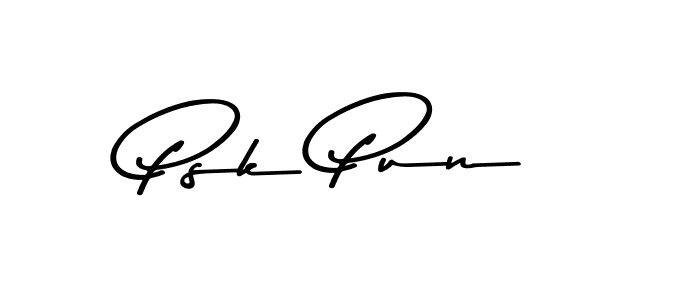 Psk Pun stylish signature style. Best Handwritten Sign (Asem Kandis PERSONAL USE) for my name. Handwritten Signature Collection Ideas for my name Psk Pun. Psk Pun signature style 9 images and pictures png
