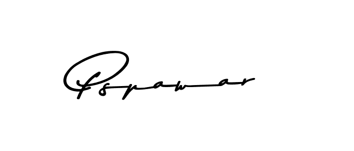 Make a beautiful signature design for name Pspawar. With this signature (Asem Kandis PERSONAL USE) style, you can create a handwritten signature for free. Pspawar signature style 9 images and pictures png