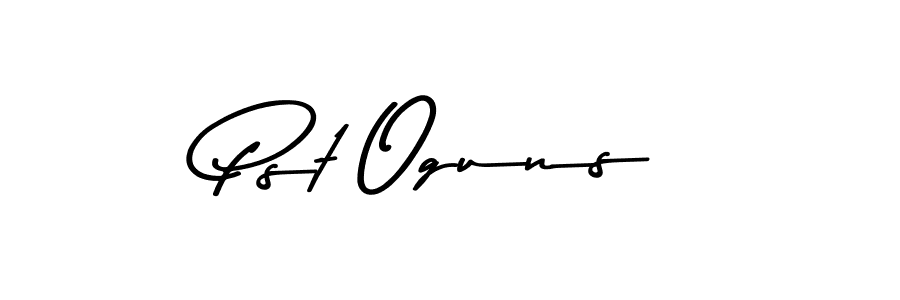 This is the best signature style for the Pst Oguns name. Also you like these signature font (Asem Kandis PERSONAL USE). Mix name signature. Pst Oguns signature style 9 images and pictures png