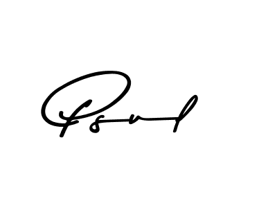 The best way (Asem Kandis PERSONAL USE) to make a short signature is to pick only two or three words in your name. The name Psul include a total of six letters. For converting this name. Psul signature style 9 images and pictures png