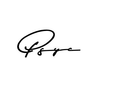 Design your own signature with our free online signature maker. With this signature software, you can create a handwritten (Asem Kandis PERSONAL USE) signature for name Psyc. Psyc signature style 9 images and pictures png