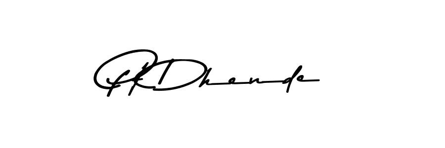 Design your own signature with our free online signature maker. With this signature software, you can create a handwritten (Asem Kandis PERSONAL USE) signature for name Pt Dhende. Pt Dhende signature style 9 images and pictures png