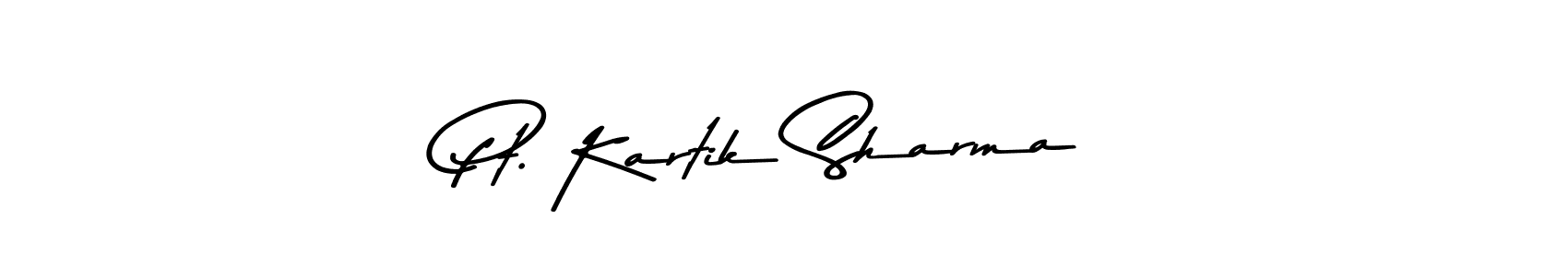 How to make Pt. Kartik Sharma name signature. Use Asem Kandis PERSONAL USE style for creating short signs online. This is the latest handwritten sign. Pt. Kartik Sharma signature style 9 images and pictures png