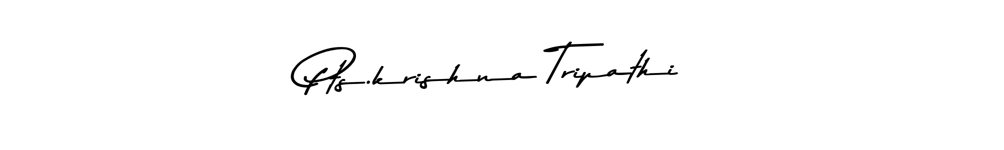 Use a signature maker to create a handwritten signature online. With this signature software, you can design (Asem Kandis PERSONAL USE) your own signature for name Pts.krishna Tripathi. Pts.krishna Tripathi signature style 9 images and pictures png