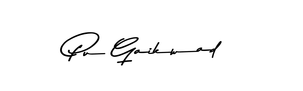 This is the best signature style for the Pu Gaikwad name. Also you like these signature font (Asem Kandis PERSONAL USE). Mix name signature. Pu Gaikwad signature style 9 images and pictures png