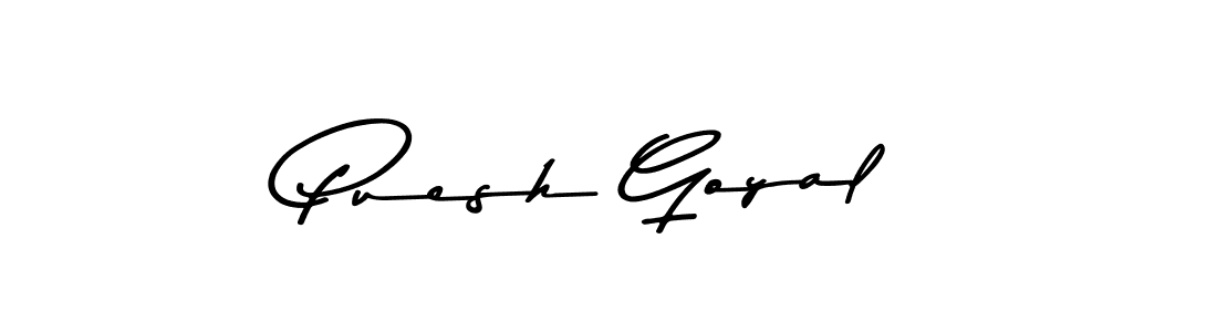 Also You can easily find your signature by using the search form. We will create Puesh Goyal name handwritten signature images for you free of cost using Asem Kandis PERSONAL USE sign style. Puesh Goyal signature style 9 images and pictures png