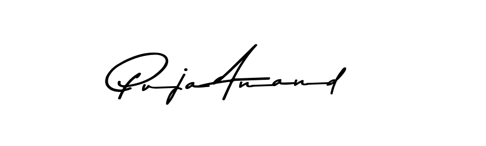 Make a beautiful signature design for name Puja Anand. With this signature (Asem Kandis PERSONAL USE) style, you can create a handwritten signature for free. Puja Anand signature style 9 images and pictures png