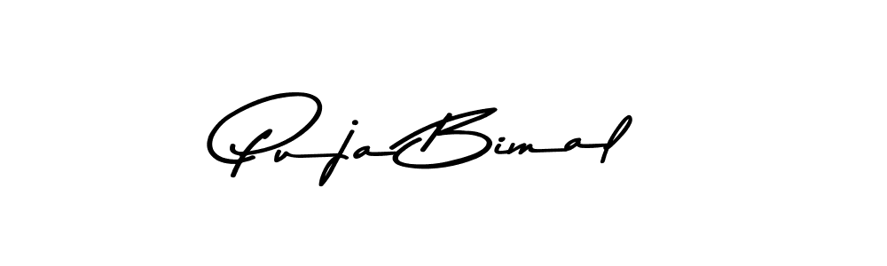 Also You can easily find your signature by using the search form. We will create Puja Bimal name handwritten signature images for you free of cost using Asem Kandis PERSONAL USE sign style. Puja Bimal signature style 9 images and pictures png
