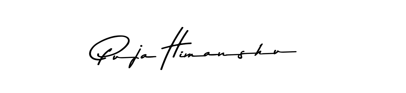 Make a beautiful signature design for name Puja Himanshu. Use this online signature maker to create a handwritten signature for free. Puja Himanshu signature style 9 images and pictures png