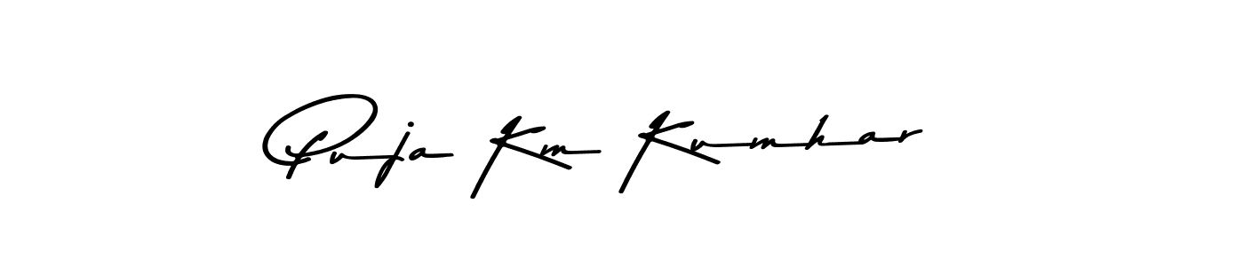 Similarly Asem Kandis PERSONAL USE is the best handwritten signature design. Signature creator online .You can use it as an online autograph creator for name Puja Km Kumhar. Puja Km Kumhar signature style 9 images and pictures png