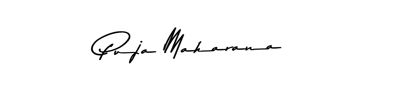 Create a beautiful signature design for name Puja Maharana. With this signature (Asem Kandis PERSONAL USE) fonts, you can make a handwritten signature for free. Puja Maharana signature style 9 images and pictures png