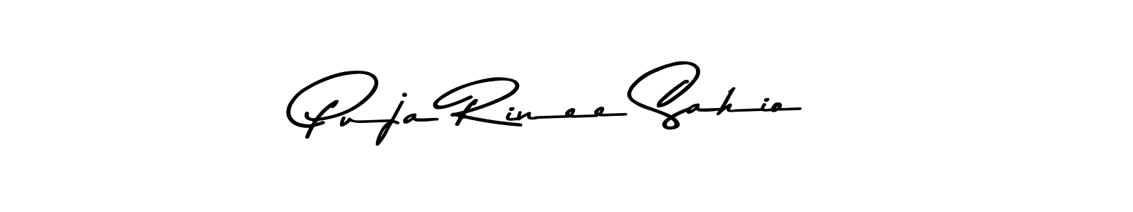 Puja Rinee Sahio stylish signature style. Best Handwritten Sign (Asem Kandis PERSONAL USE) for my name. Handwritten Signature Collection Ideas for my name Puja Rinee Sahio. Puja Rinee Sahio signature style 9 images and pictures png