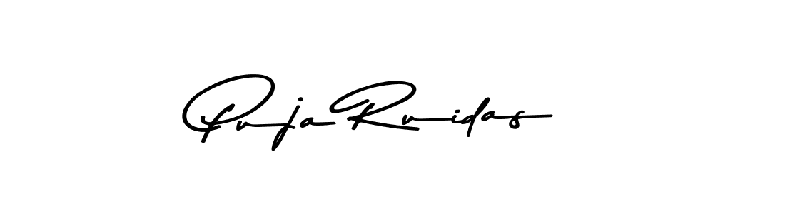 Design your own signature with our free online signature maker. With this signature software, you can create a handwritten (Asem Kandis PERSONAL USE) signature for name Puja Ruidas. Puja Ruidas signature style 9 images and pictures png