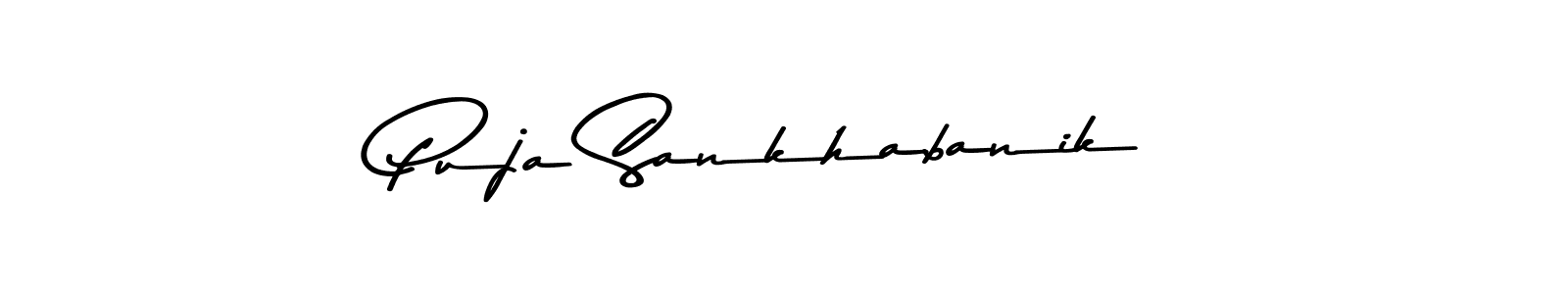 The best way (Asem Kandis PERSONAL USE) to make a short signature is to pick only two or three words in your name. The name Puja Sankhabanik include a total of six letters. For converting this name. Puja Sankhabanik signature style 9 images and pictures png