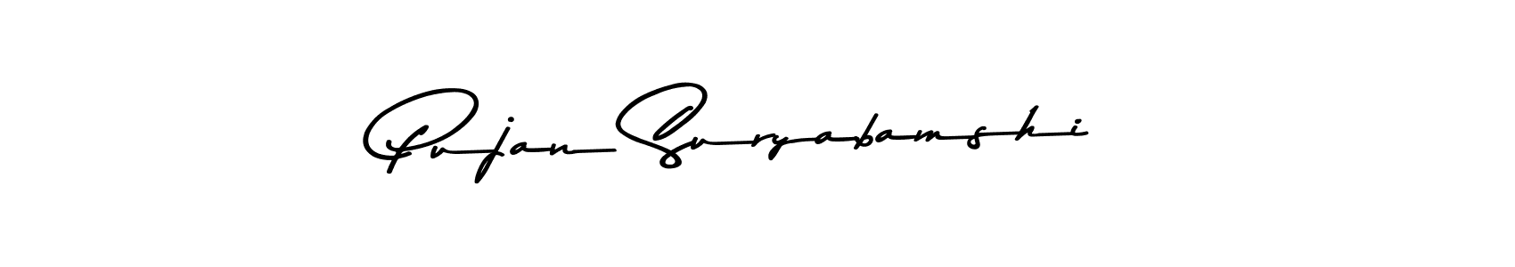 Design your own signature with our free online signature maker. With this signature software, you can create a handwritten (Asem Kandis PERSONAL USE) signature for name Pujan Suryabamshi. Pujan Suryabamshi signature style 9 images and pictures png