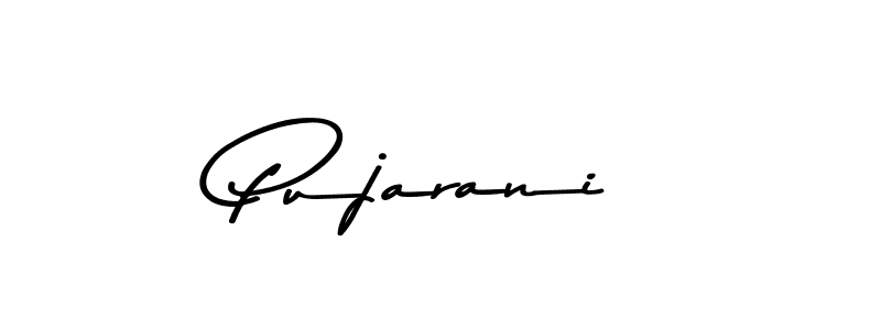 Make a beautiful signature design for name Pujarani. With this signature (Asem Kandis PERSONAL USE) style, you can create a handwritten signature for free. Pujarani signature style 9 images and pictures png