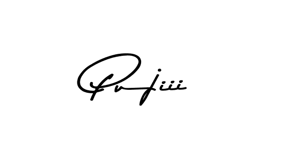 Use a signature maker to create a handwritten signature online. With this signature software, you can design (Asem Kandis PERSONAL USE) your own signature for name Pujiii. Pujiii signature style 9 images and pictures png