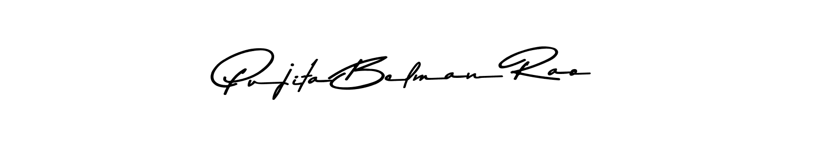 if you are searching for the best signature style for your name Pujita Belman Rao. so please give up your signature search. here we have designed multiple signature styles  using Asem Kandis PERSONAL USE. Pujita Belman Rao signature style 9 images and pictures png