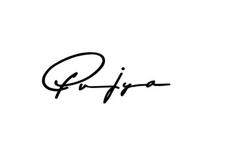 This is the best signature style for the Pujya name. Also you like these signature font (Asem Kandis PERSONAL USE). Mix name signature. Pujya signature style 9 images and pictures png