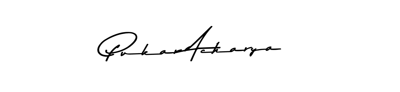 Make a beautiful signature design for name Pukar Acharya. Use this online signature maker to create a handwritten signature for free. Pukar Acharya signature style 9 images and pictures png