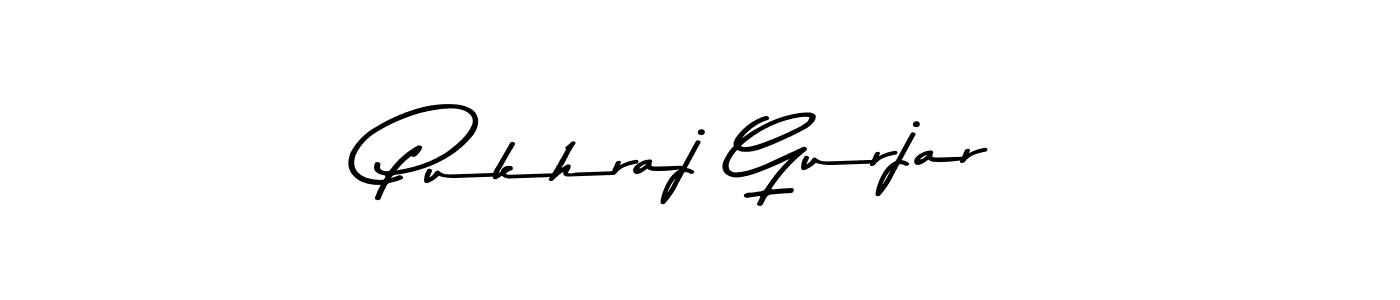 Use a signature maker to create a handwritten signature online. With this signature software, you can design (Asem Kandis PERSONAL USE) your own signature for name Pukhraj Gurjar. Pukhraj Gurjar signature style 9 images and pictures png