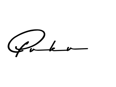 Design your own signature with our free online signature maker. With this signature software, you can create a handwritten (Asem Kandis PERSONAL USE) signature for name Puku. Puku signature style 9 images and pictures png