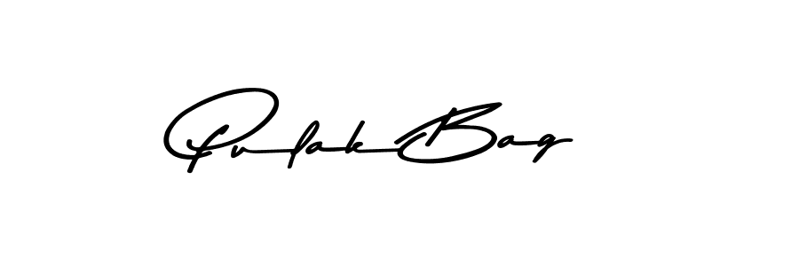 Use a signature maker to create a handwritten signature online. With this signature software, you can design (Asem Kandis PERSONAL USE) your own signature for name Pulak Bag. Pulak Bag signature style 9 images and pictures png