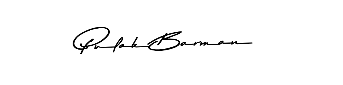 Design your own signature with our free online signature maker. With this signature software, you can create a handwritten (Asem Kandis PERSONAL USE) signature for name Pulak Barman. Pulak Barman signature style 9 images and pictures png