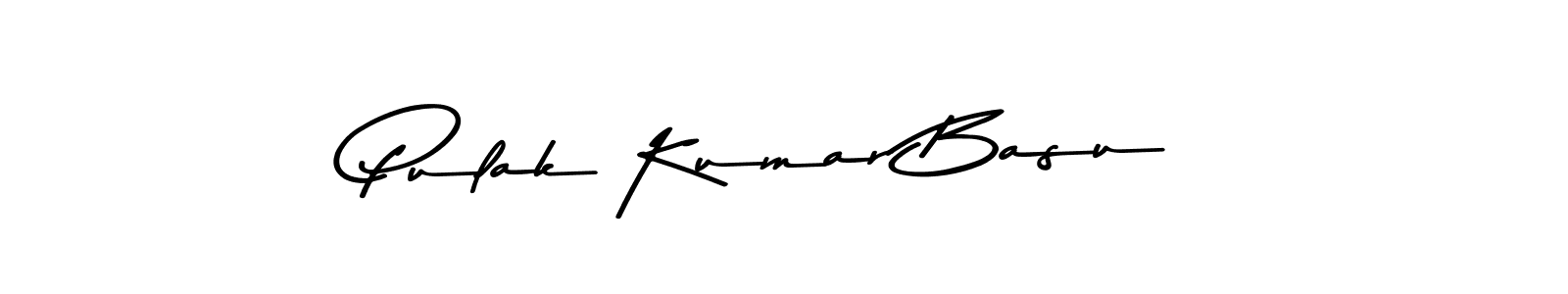 Asem Kandis PERSONAL USE is a professional signature style that is perfect for those who want to add a touch of class to their signature. It is also a great choice for those who want to make their signature more unique. Get Pulak Kumar Basu name to fancy signature for free. Pulak Kumar Basu signature style 9 images and pictures png