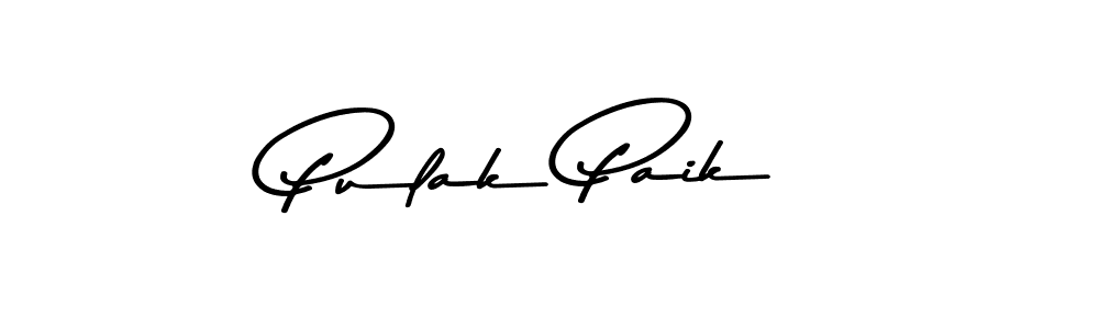 Design your own signature with our free online signature maker. With this signature software, you can create a handwritten (Asem Kandis PERSONAL USE) signature for name Pulak Paik. Pulak Paik signature style 9 images and pictures png