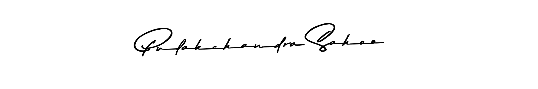 How to make Pulakchandra Sahoo name signature. Use Asem Kandis PERSONAL USE style for creating short signs online. This is the latest handwritten sign. Pulakchandra Sahoo signature style 9 images and pictures png