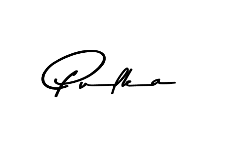 Design your own signature with our free online signature maker. With this signature software, you can create a handwritten (Asem Kandis PERSONAL USE) signature for name Pulka. Pulka signature style 9 images and pictures png