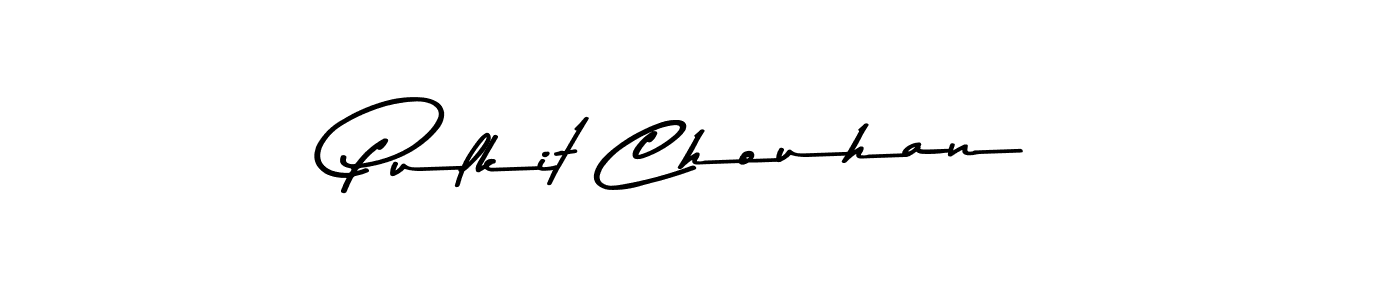 Design your own signature with our free online signature maker. With this signature software, you can create a handwritten (Asem Kandis PERSONAL USE) signature for name Pulkit Chouhan. Pulkit Chouhan signature style 9 images and pictures png